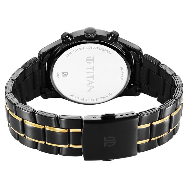 Titan Quartz Analog with Day and Date Black Dial Watch for Men - image number 6
