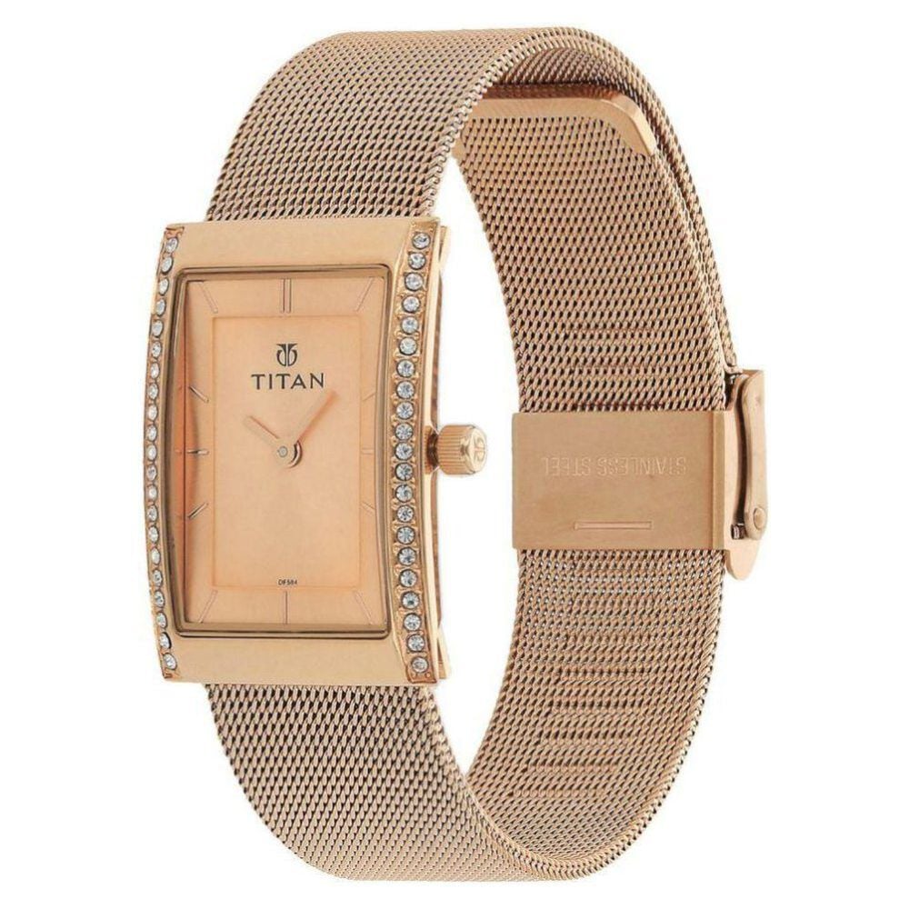 Titan rectangular dial hotsell watches for ladies