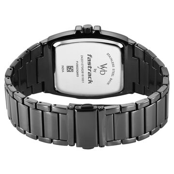 Vyb Challenger By Fastrack Quartz Analog Grey Dial Grey Metal Strap Watch For Guys