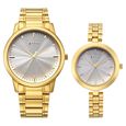 Titan Bandhan Eternal Pair Analog with Silver Dial Dual Tone Stainless Steel Strap Watch for Couples