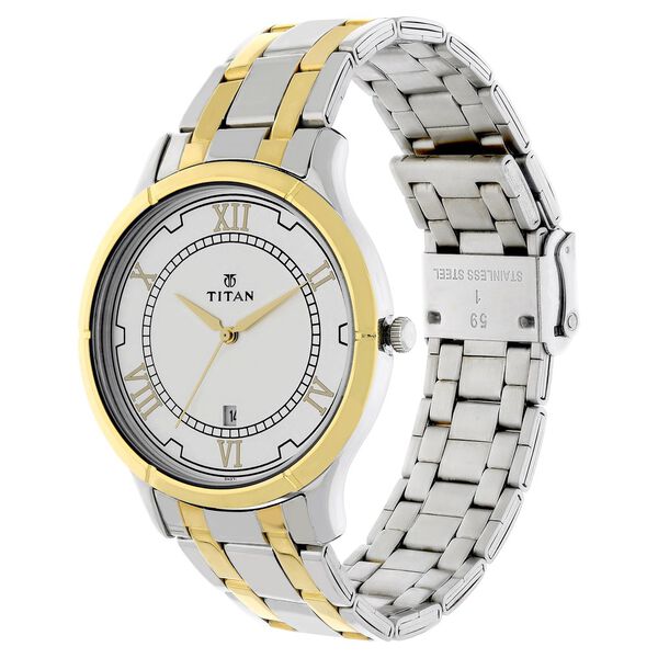 Titan Analog with Date Dial Stainless Steel Strap watch for Men - image number 2