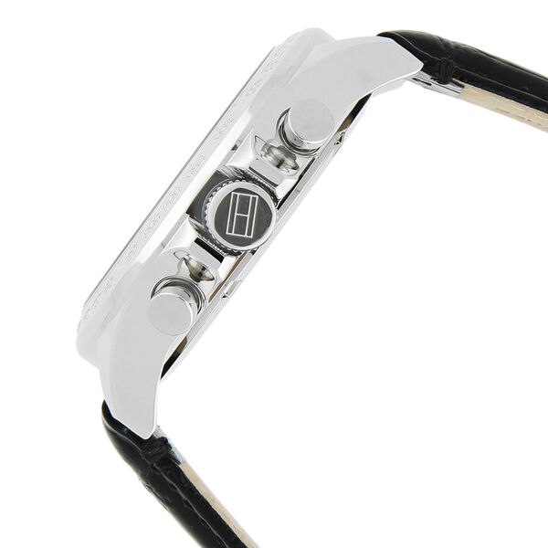Tommy Hilfiger Quartz Multifunction Black Dial Leather Strap Watch for Men - image number 2