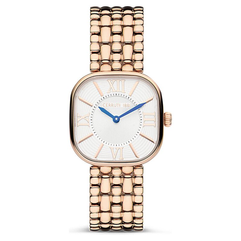 Cerruti 1881 Quartz Analog Off White Dial Stainless Steel Strap Watch for Women