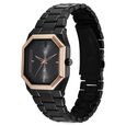 Vyb Pioneer By Fastrack Quartz Analog Black Dial Black Metal Strap Watch For Guys - image number 2