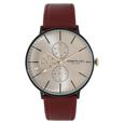 Kenneth Cole Quartz Multifunction Brown Dial Leather Strap Watch for Men - image number 0