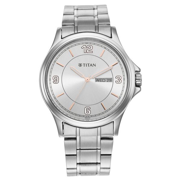 Titan Trendsetters Light Champ Dial Analog Stainless Steel Strap watch for Men - image number 1