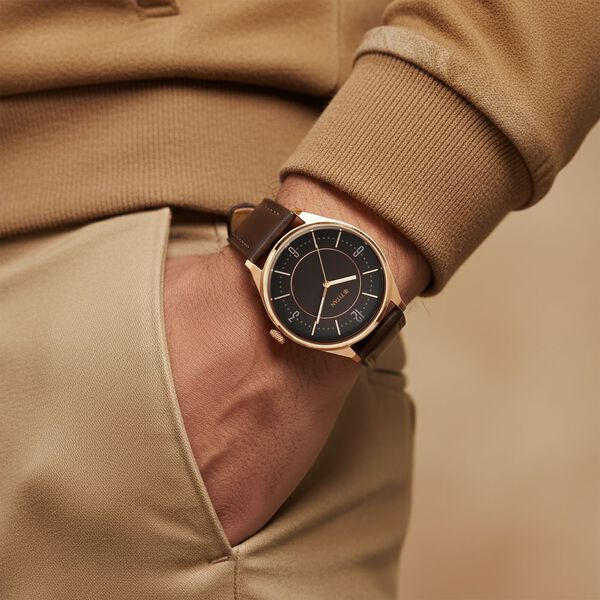 Titan Neo Basics Analog with Brown Dial Brown Leather Strap Watch for Men - image number 7