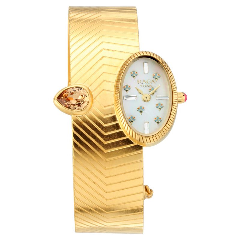 Titan Raga X Masaba Mother of Pearl Dial Women Watch With Metal Strap - image number 0