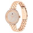 Tommy Hilfiger Analog Rose Gold Dial Rose Gold Color Stainless Steel Strap Watch For Women - image number 1