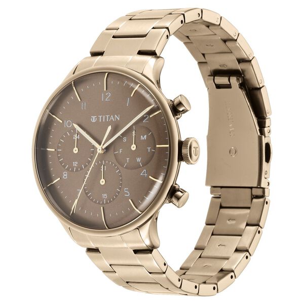 Titan Urban Magic Brown Dial Multial Stainless Steel Strap watch for Men - image number 2