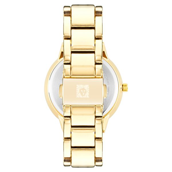 Anne Klein Quartz Analog Black Dial Golden Metal Strap Watch For Women - image number 2