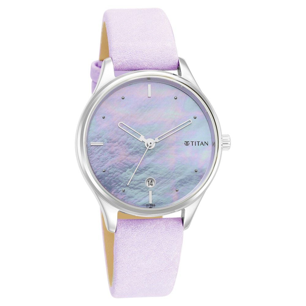Buy Online Titan Pastel Dreams Mother Of Pearl Dial Analog Leather
