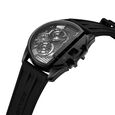Police Quartz Multifunction Black Dial Black Silicon Strap Watch For Men - image number 1