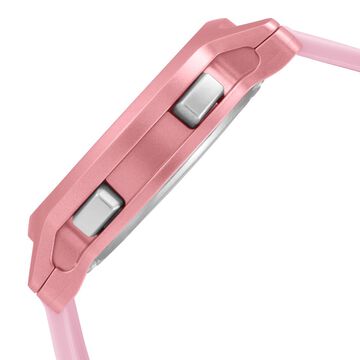 Fastrack Street Line Digital Dial Pink Silicone Strap Watch for Girls