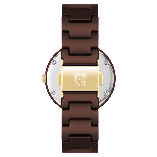 Anne Klein Quartz Analog Brown Dial Ceramic Strap Watch for Women - image number 2