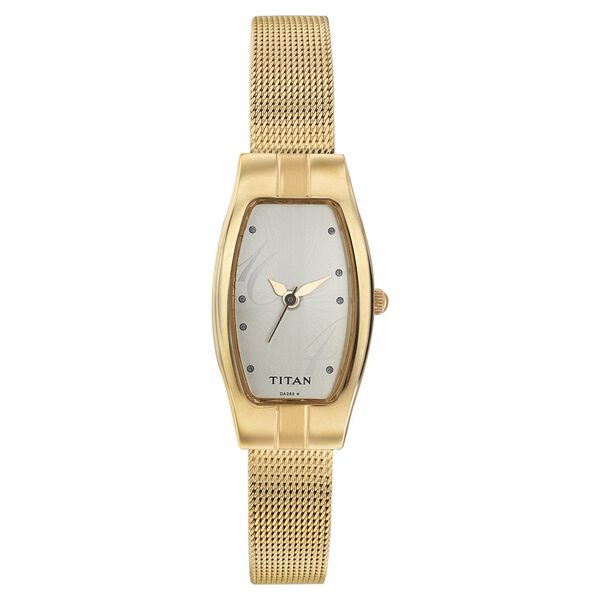 Titan Quartz Analog Champagne Dial Watch for Women - image number 0