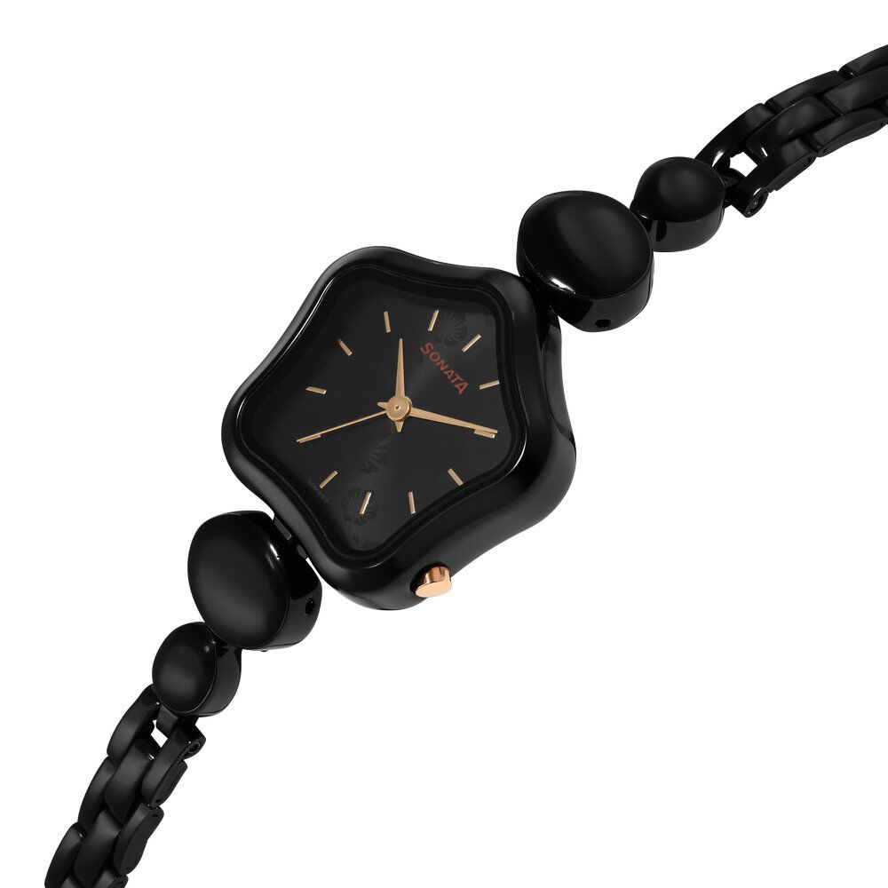 Sonata black deals chain watch