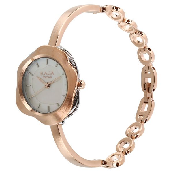 Titan Raga Espana Mother of Pearl Dial Women Watch With Metal Strap - image number 1