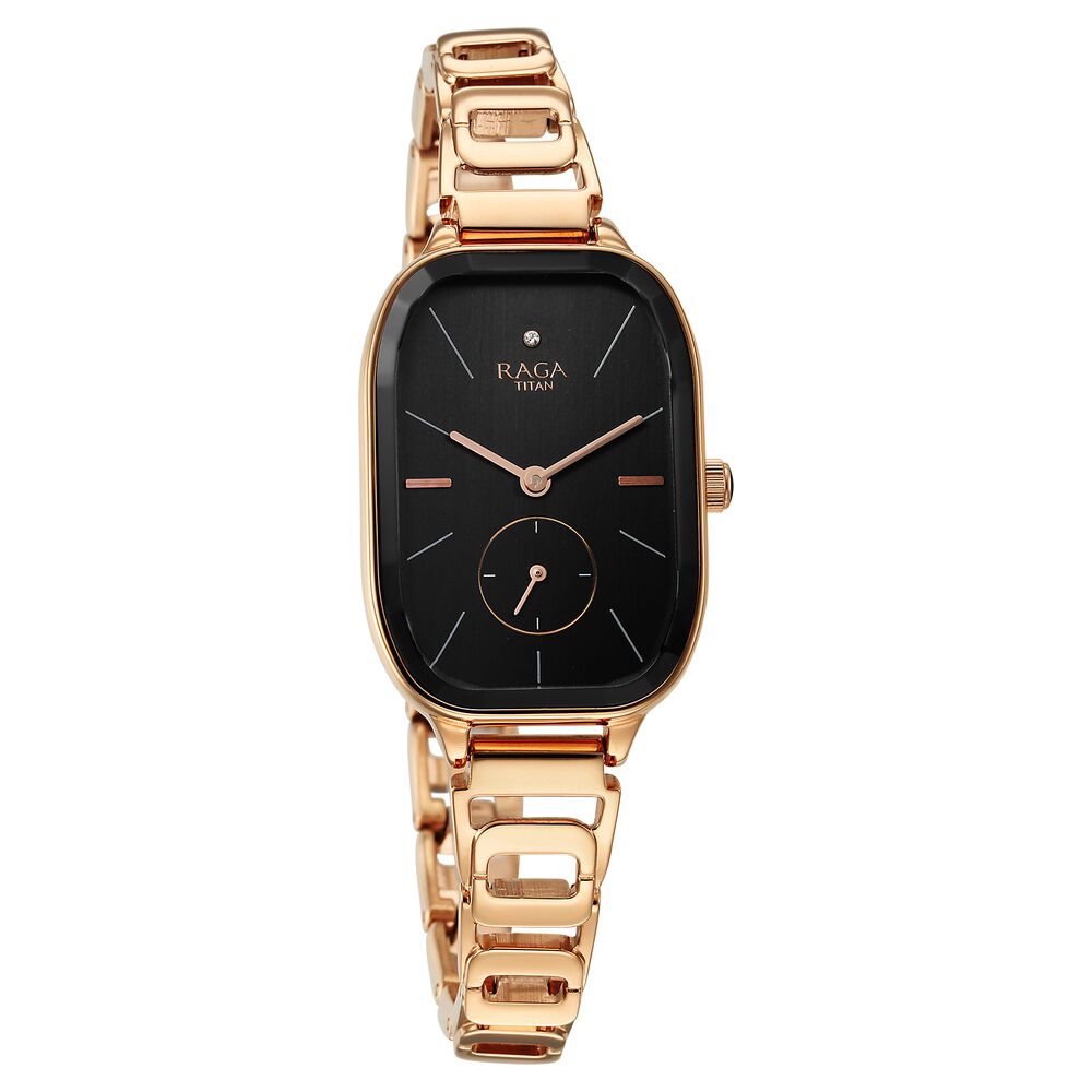 Titan raga black 2024 watches for womens