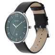 Titan Minimals Green Dial Analog with Date Leather Strap watch for Men - image number 2