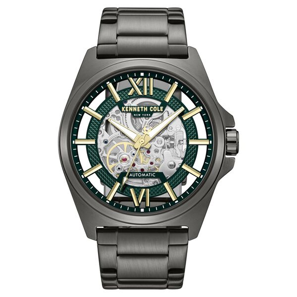 Kenneth Cole Automatic With Self Winding Automatic With Self Winding Green Dial Stainless Steel Strap Watch For Men - image number 0