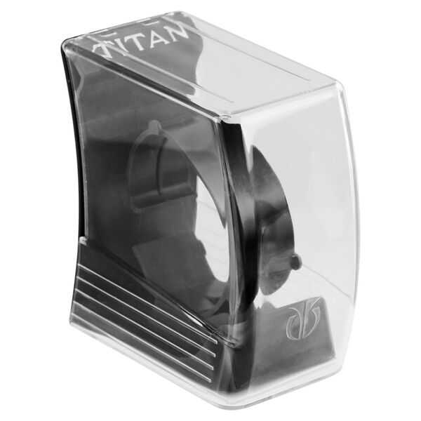 Titan Quartz Analog Black Dial Leather Strap Watch for Women - image number 5