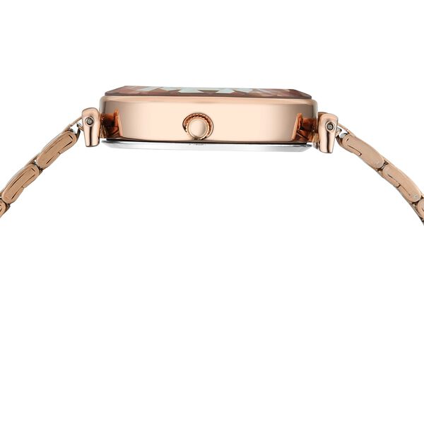Vyb Prodigy By Fastrack Quartz Analog Green Dial Rose Gold Stainless Steel Strap Watch For Girls - image number 7