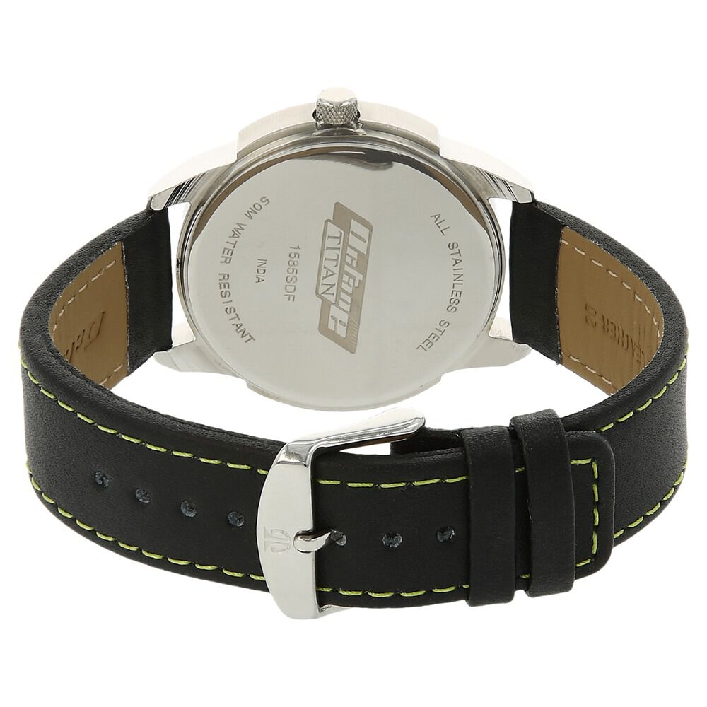 Buy Online Titan Quartz Analog Anthracite Dial Watch for Men 1585sl10 Titan