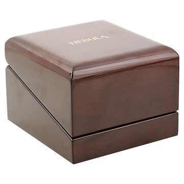 Titan Nebula Lustre 18k Gold Analog Leather Strap Watch for Men