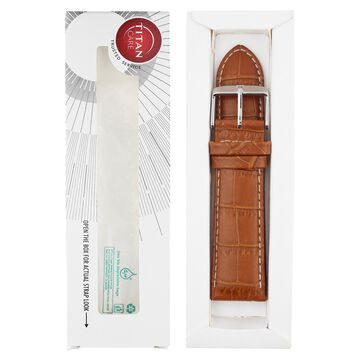 24 mm Tan Genuine Leather Straps for Men