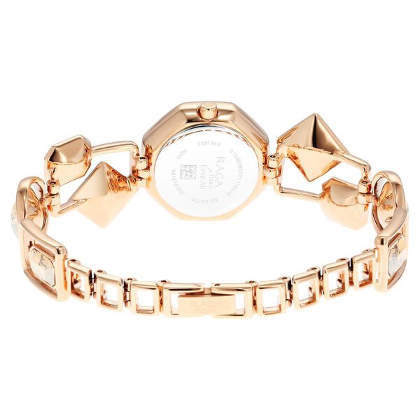 Titan Raga Love All Analog Mother of pearl Dial Metal Strap Watch for Women - image number 5