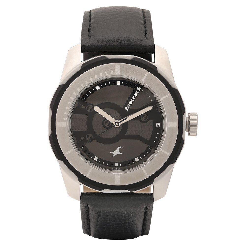 Fastrack leather watch discount price