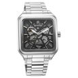 Titan Shaped Automatics Anthracite Dial Silver Stainless Steel Strap watch for Men - image number 1