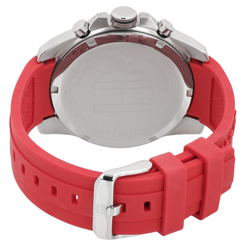 Tommy Hilfiger Quartz Multifunction Grey Dial Silicone Strap Watch for Men - image number 3
