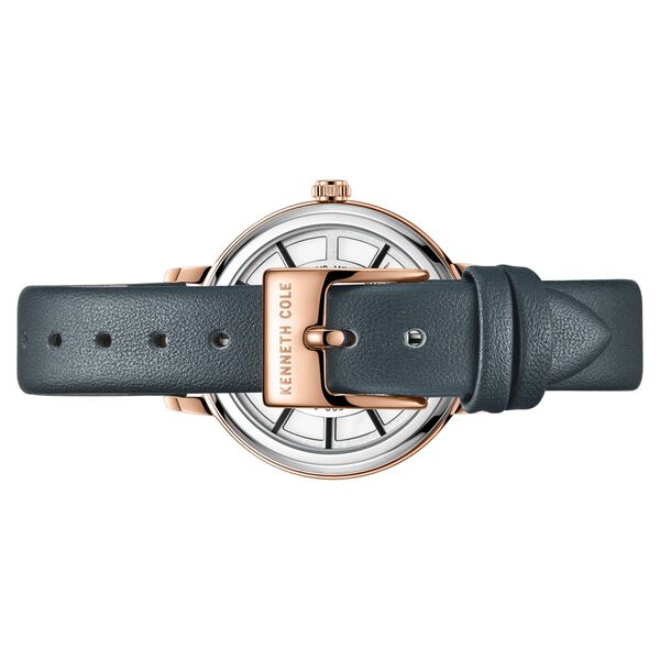 Kenneth Cole Quartz Analog Mother of Pearl Dial Leather Strap Watch for Women - image number 2