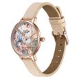 Sonata Poze Quartz Analog Multicoloured Dial Cream Colour Leather Strap Watch For Women - image number 4
