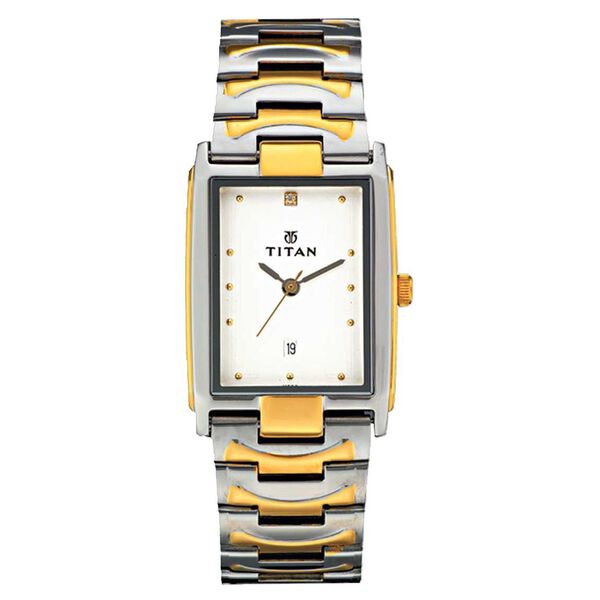 Titan Quartz Analog with Date White Dial Watch for Men - image number 0
