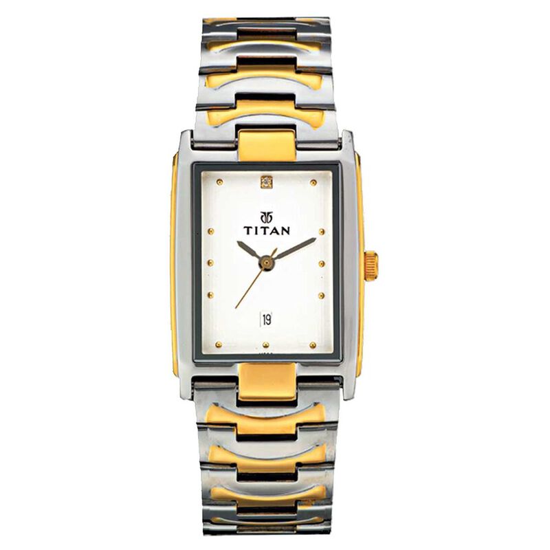 Buy Online Titan Quartz Analog with Date White Dial …