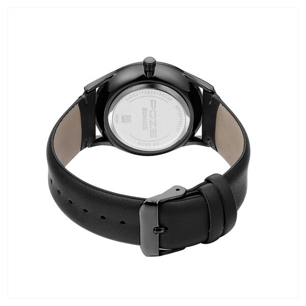 Poze by Sonata Quartz Analog Black Dial PU Leather Strap Watch for Men - image number 4