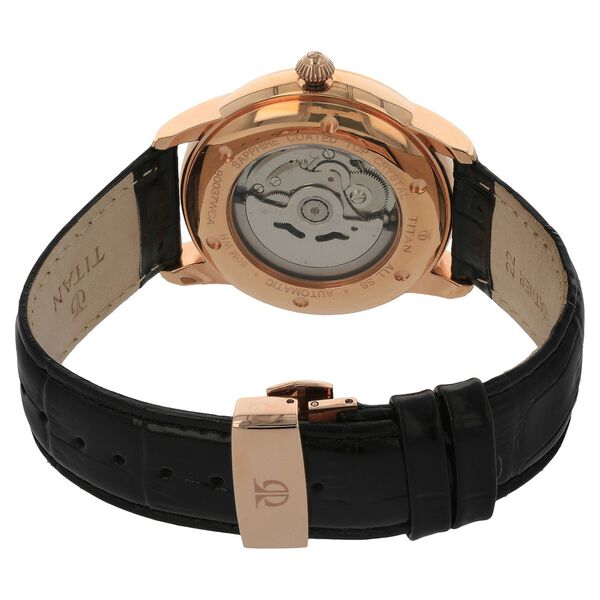 Titan Automatic Brown Dial Leather Strap watch for Men - image number 3