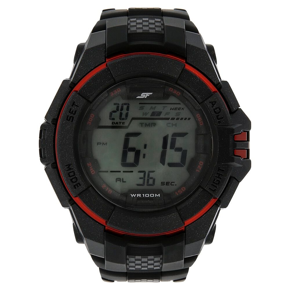 Buy Online SF Digital Dial Plastic Strap Watch for Men