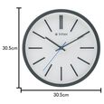 Titan Contemporary White Wall Clock with Silent Sweep Technology 30.5 cm x 30.5 cm (Medium) - image number 2