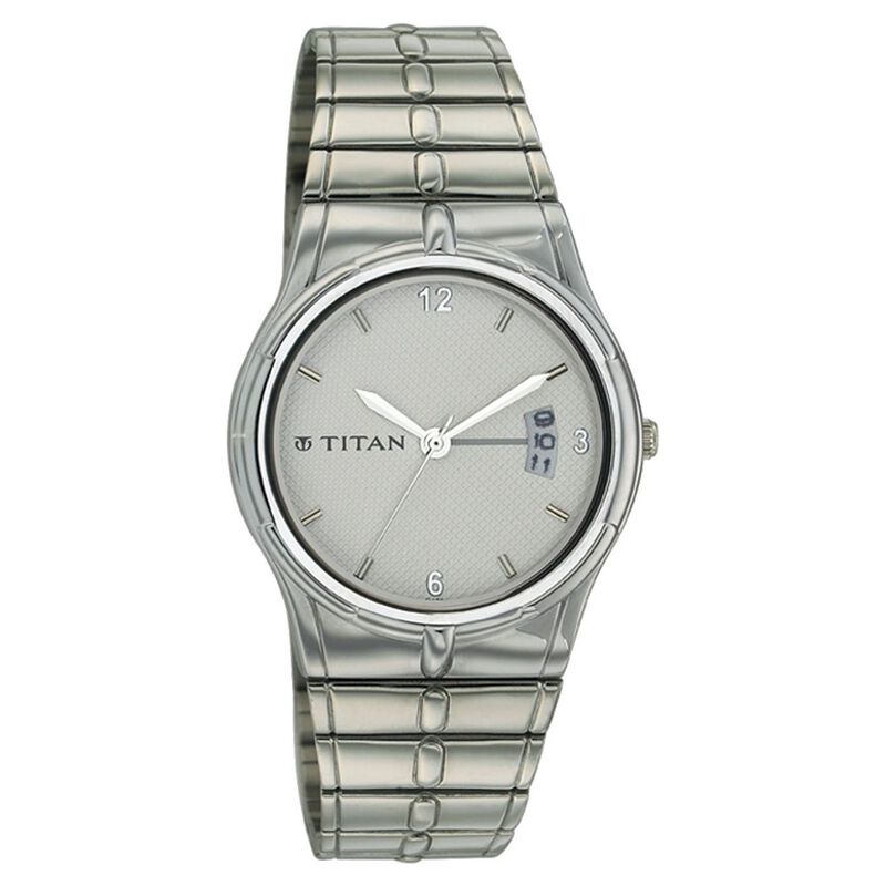 Titan Quartz Analog with Date White Dial Watch for Men