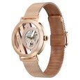 Titan Purple Abstract Quartz Analog Rose Gold Stainless Steel Strap for Women - image number 2