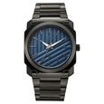 Vyb Challenger By Fastrack Quartz Analog Black Dial Black Stainless Steel Strap Watch For Guys