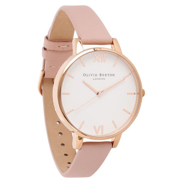 Olivia Burton Quartz Analog White Dial Leather Strap Watch for Women - image number 1