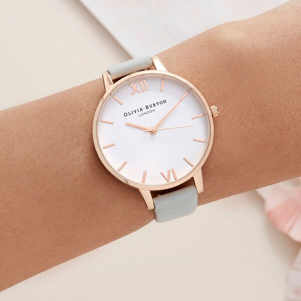 Olivia Burton Quartz Analog White Dial Leather Strap Watch for Women - image number 3
