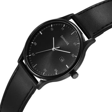 Sonata Quartz Analog with Date Grey Dial Watch for Men