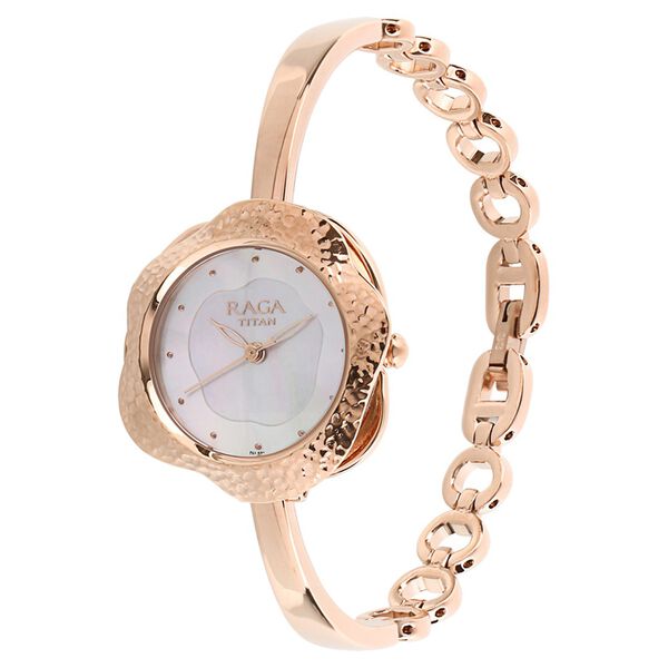 Titan Quartz Analog Mother Of Pearl Dial Watch for Women - image number 1