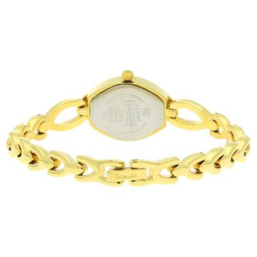 Sonata Quartz Analog Champagne Dial Metal Strap Watch for Women